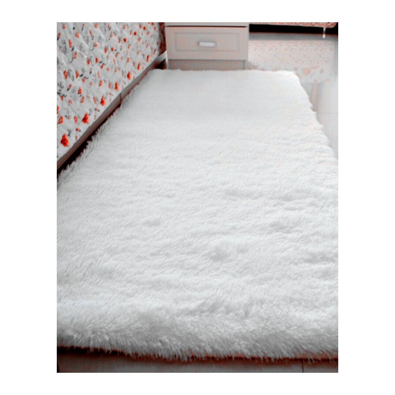 白色拍照地毯客厅茶几卧室床边地毯毛毯橱窗地毯装饰垫