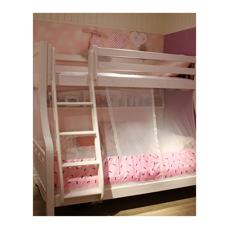 儿童上下床蚊帐新款加密高低床上下铺双层床蚊帐1.2米1.5m