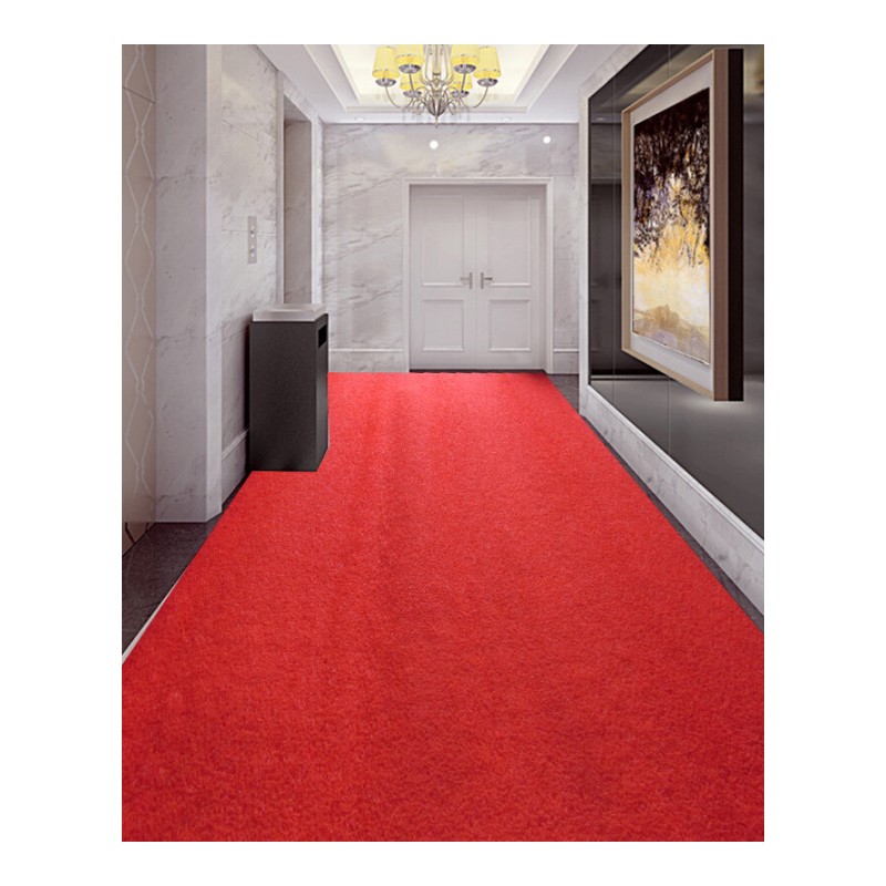 加厚塑料红地毯防水防滑地垫走廊进入户可裁剪垫迎宾脚垫定制