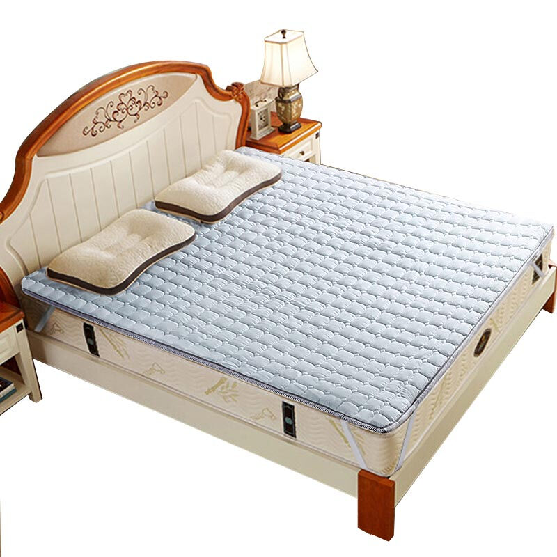 床垫1.8m床1.5m床防滑薄床护垫被1.2米厚床褥学生宿舍榻榻米垫子杏色(3D垫)1.8X2.0M