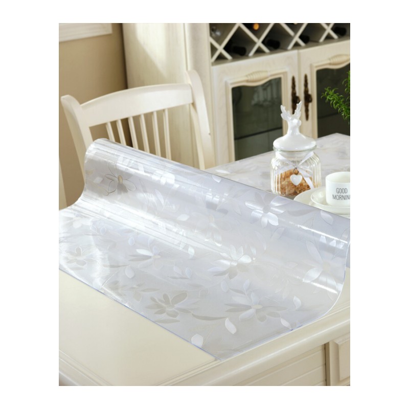 pvc桌布防水塑料台布餐桌垫软质玻璃免洗茶几垫透明磨砂水晶板