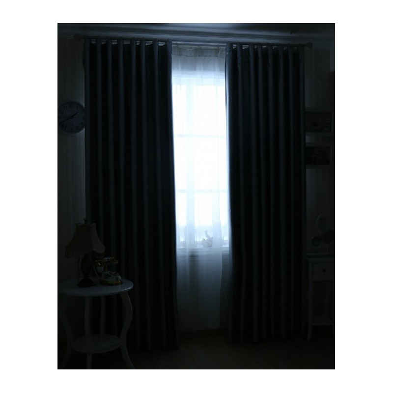定制成品窗帘遮光隔热卧室阳台遮阳布料全遮光窗帘
