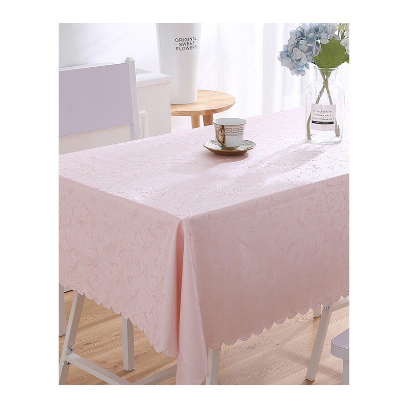 欧式桌布防水防烫防油免洗餐桌布家用正方形台布长方形茶几桌布