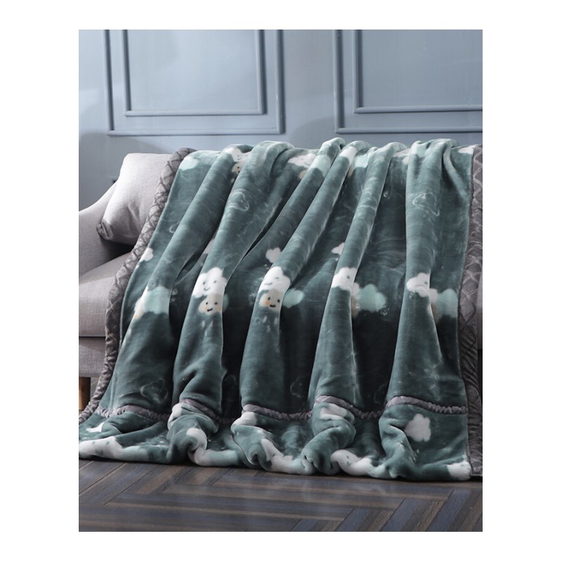 双层加厚拉舍尔法兰绒毛毯子被子珊瑚绒毯盖毯床单人双人宿舍学生