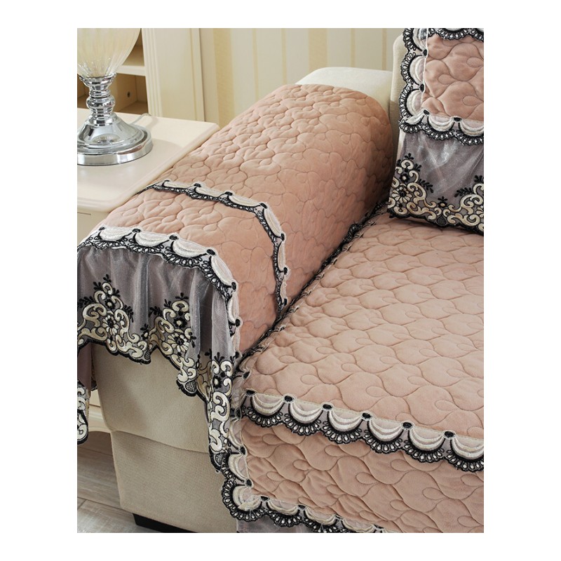 冬季毛绒沙垫欧式布艺通用全包沙套四季贵妃组合防滑坐垫罩盖