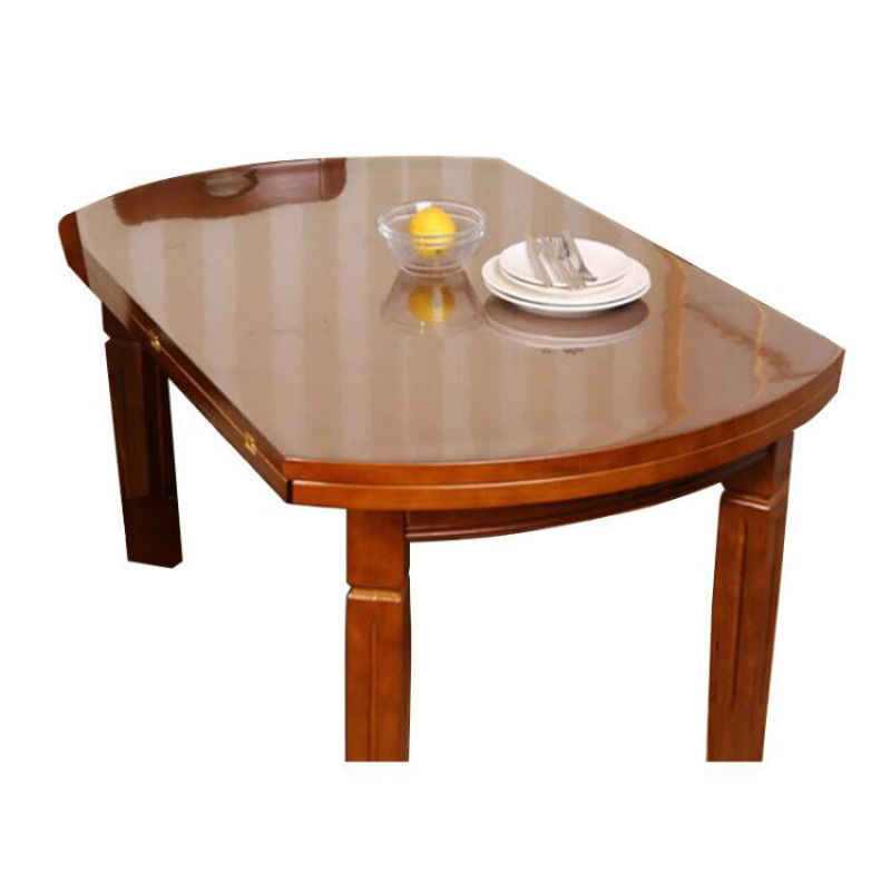 pvc软玻璃防水防油防烫免洗伸缩折叠餐桌椭圆形桌布桌垫