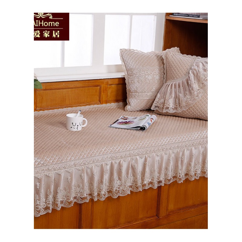 纯棉欧式飘窗垫定制卧室窗台垫榻榻米坐垫子订定做海绵垫飘窗毯