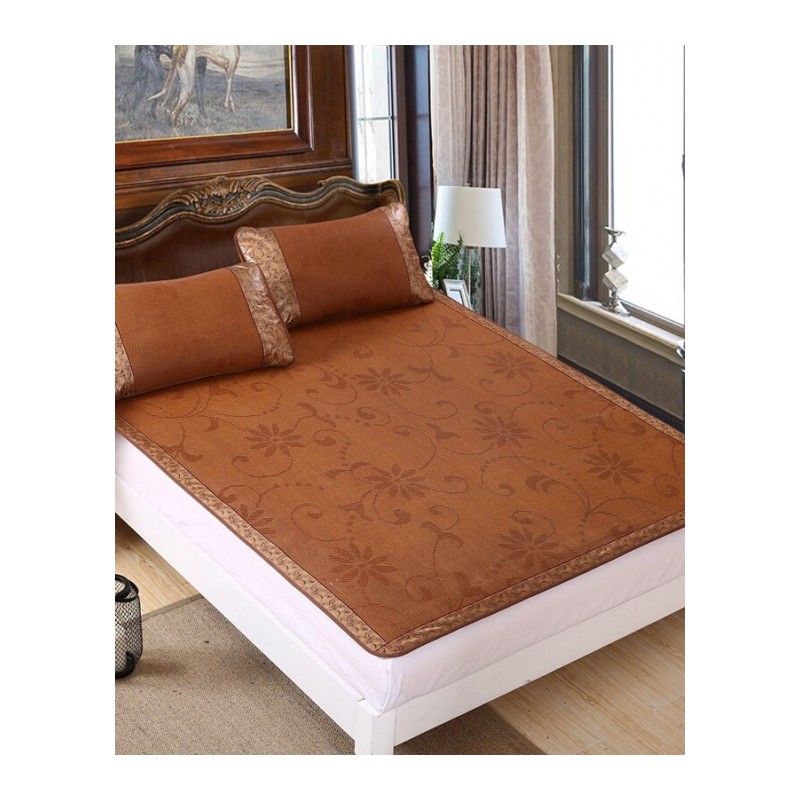 夏季竹纤维床单/加厚加密双人竹炭纤维软凉席/老粗布床上用品