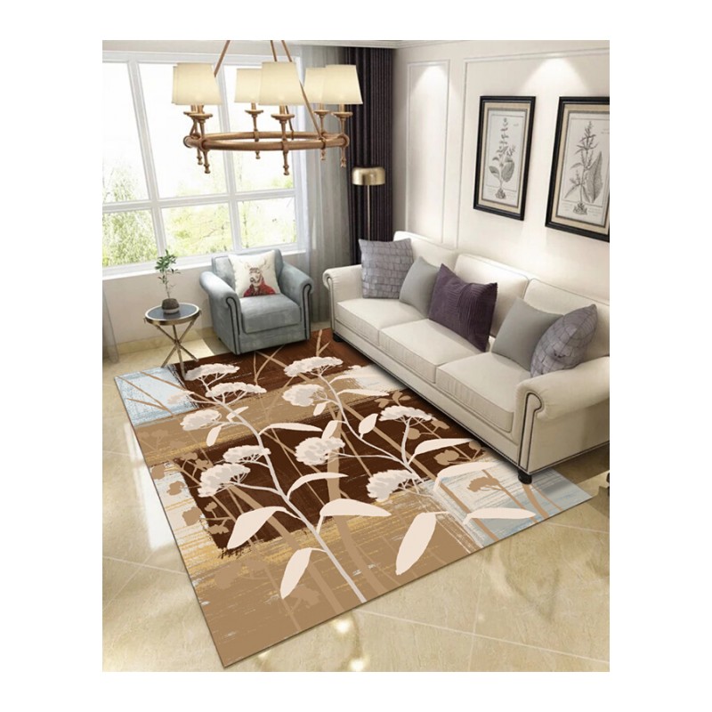 地毯客厅现代简约家用沙茶几垫几何北欧长方形美式定制可机洗