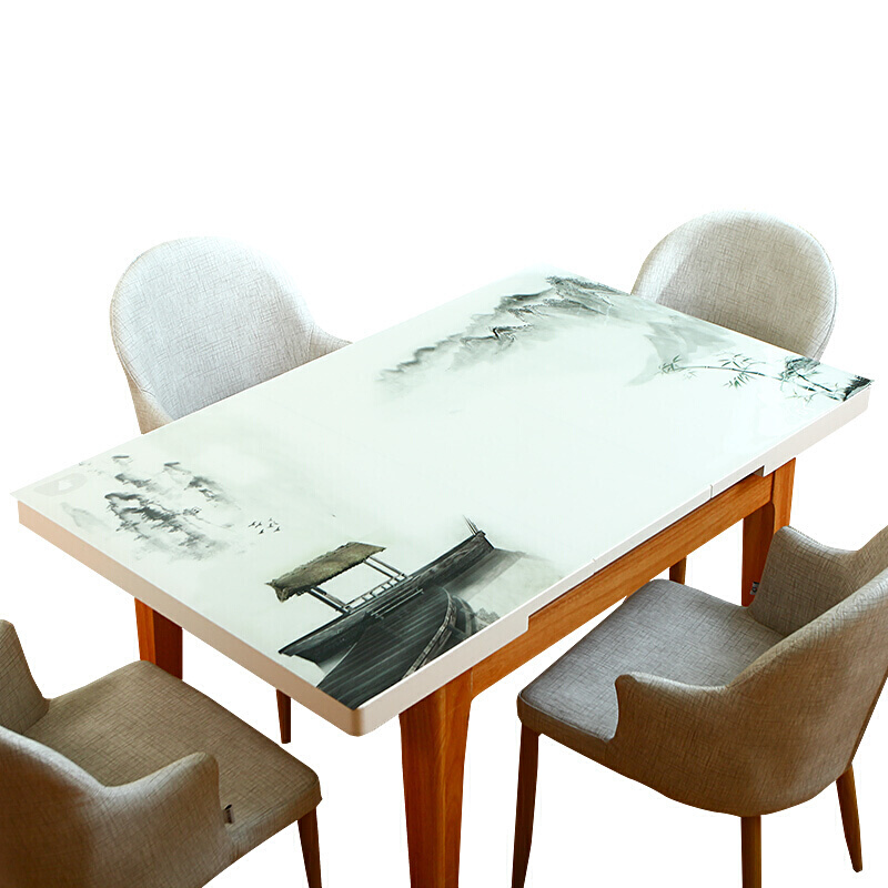 复古餐桌布艺软玻璃桌布免洗长方形胶垫水晶板