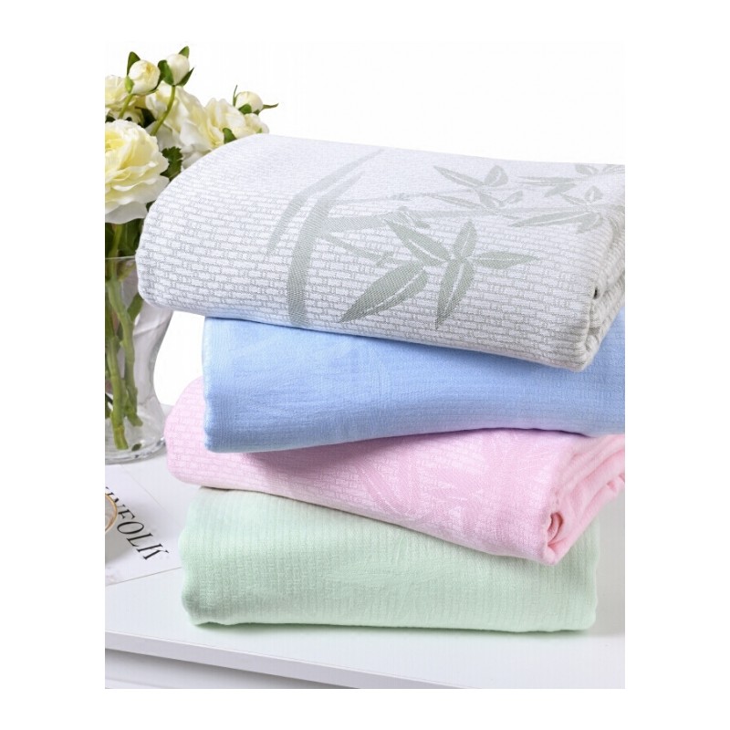 竹纤维毛巾被双人空毯单人冰丝毯婴儿童夏凉被夏季薄毯子盖毯