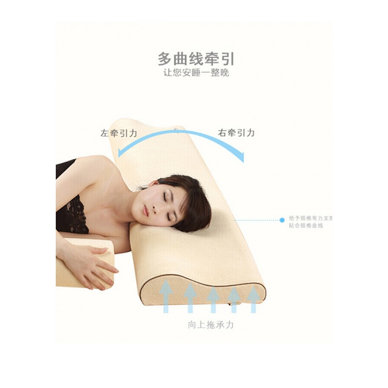 双人枕长枕头慢回弹记忆棉枕芯情侣颈椎枕长款1.2/1.5/1.8米