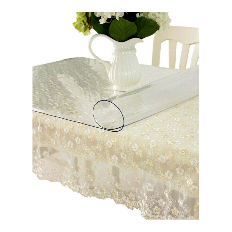 PVC防水防烫桌布透明软玻璃塑料餐桌布茶几垫台布桌垫胶垫