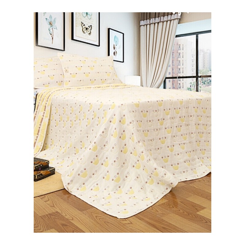 纯棉纱布毛巾被新款图案休闲毯夏季空被多层纱布被床单定制