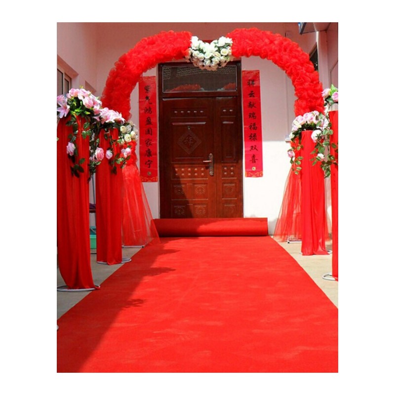 红色地毯反复长期会展加厚红色开业楼梯卧室庆典