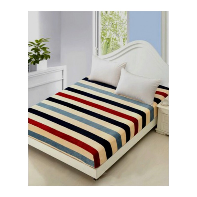 法莱法兰绒床笠单件床罩棕垫席梦丝保护床垫套防滑床单珊瑚绒保暖