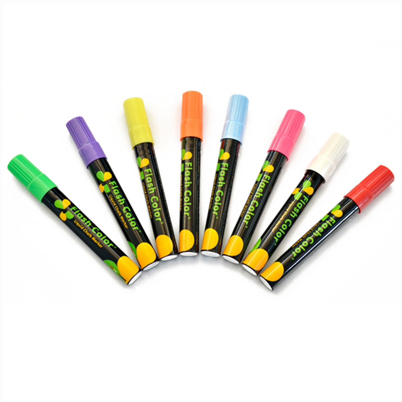 班级故事 彩色记号笔荧光板专用荧光笔6mm POP笔发光黑板笔水性笔
