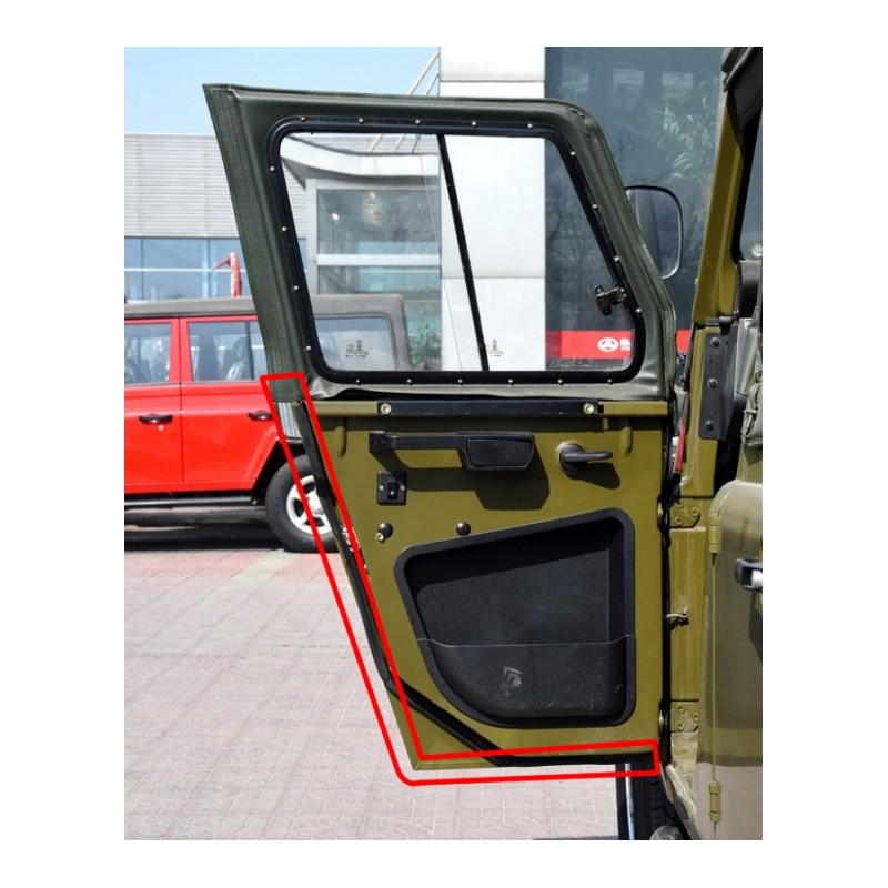 14-15-16-17年款北京汽车制造厂BJ 212密封条改装隔音条防尘防尘胶条