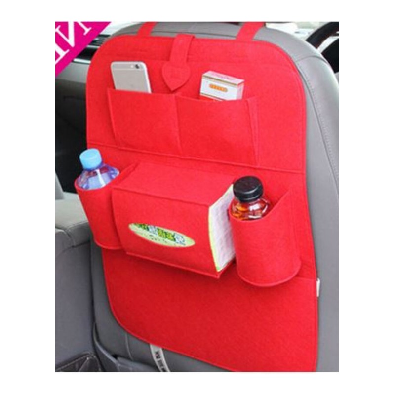 适用于汽车车载置物袋储物袋收纳背袋车用多功能储物袋座椅悬挂袋多色