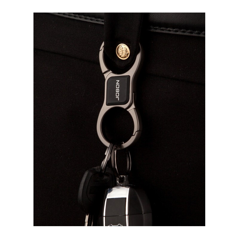 适用于钥匙扣双环情侣腰挂金属男女士汽车钥匙扣精美创意礼品