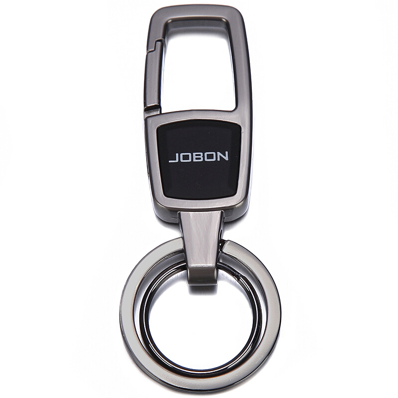 适用于钥匙扣圈汽车钥匙扣链子母圈簧腰挂式ZB-061不锈钢双环双圈钥匙扣创意礼品