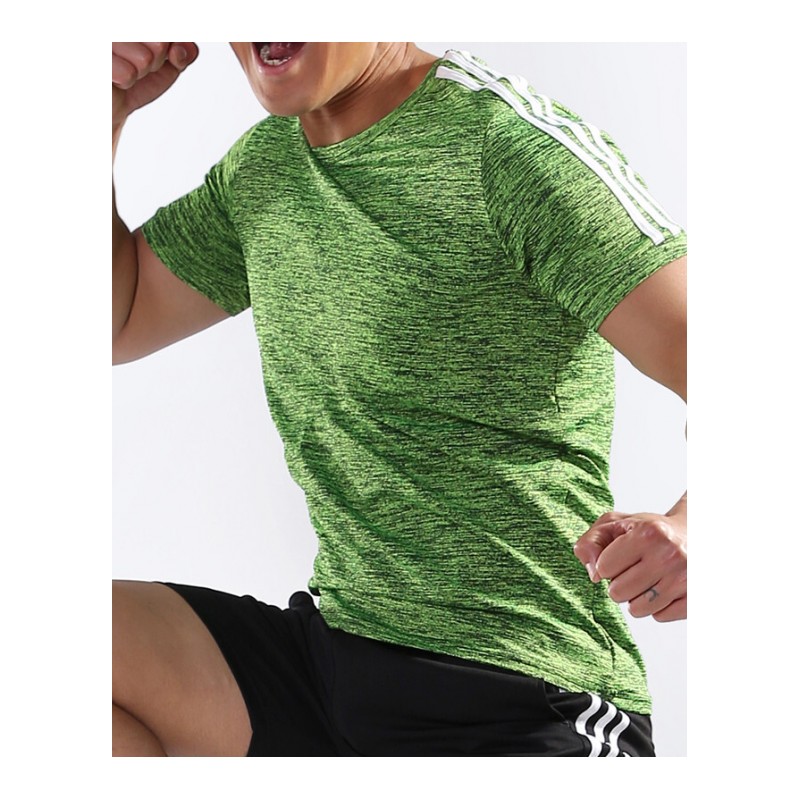 运动健身短袖T恤男 夏季户外跑步训练休闲弹力透气吸湿排汗速干篮球服上衣