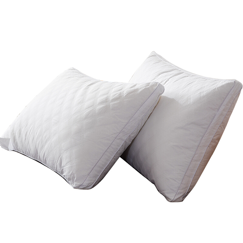 枕头一对枕芯棉枕头枕芯护颈枕单个学生枕单人双人酒店 白色(单只装)