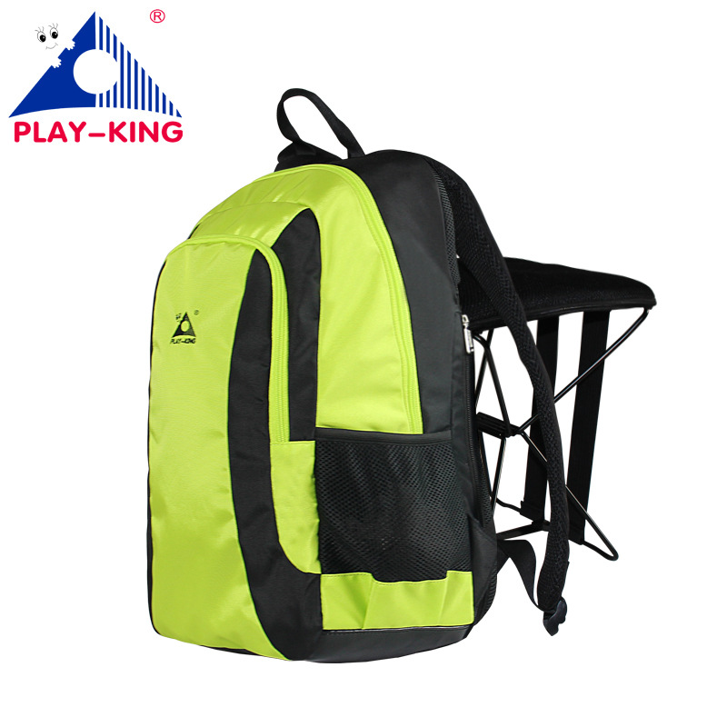 新款纯色休闲运动包户外登山徒步可折叠座椅背包时尚旅行双肩包