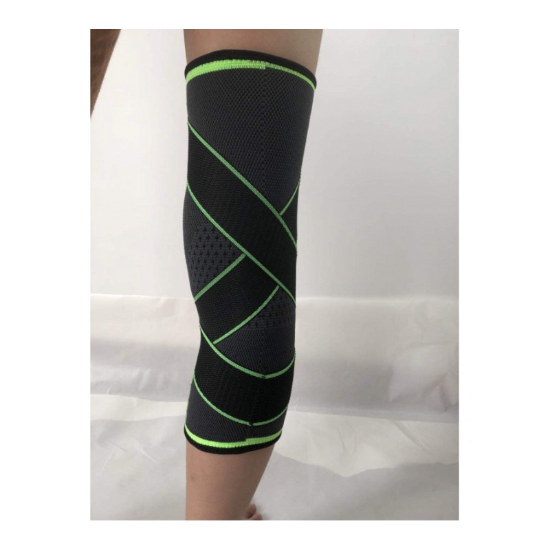 运动缠绕加压绑带护膝 护膝盖骑行跑步健身 护髌骨按摩 防护护具