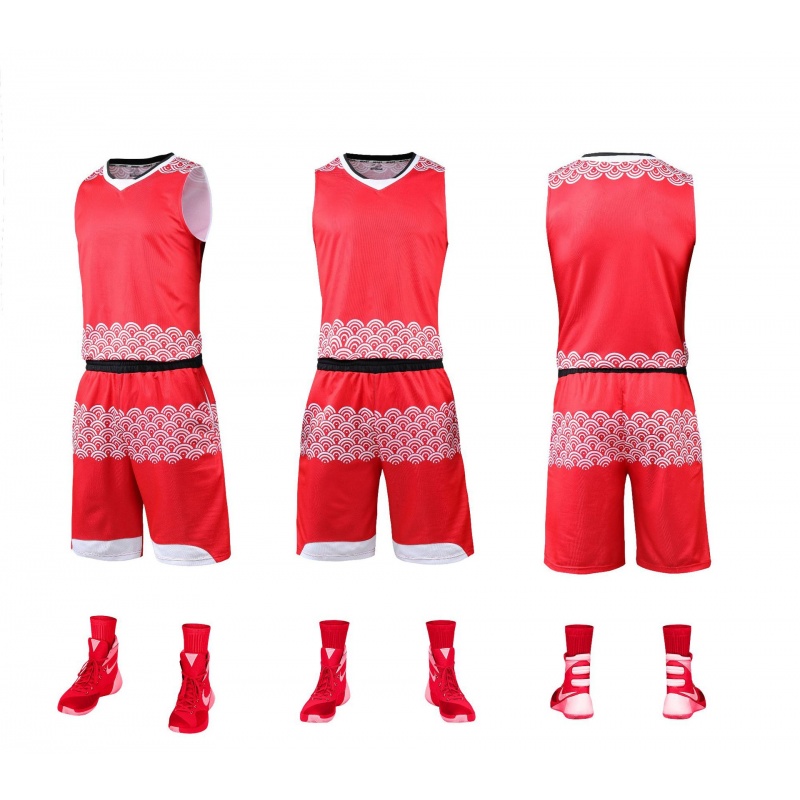 2018新款篮球服 吸汗透气运动套装 篮球衣比赛训练服定制