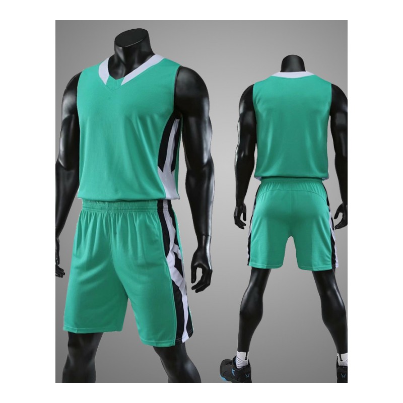 新款男士篮球服套装 带口袋篮球衣训练服运动套装个性定制印