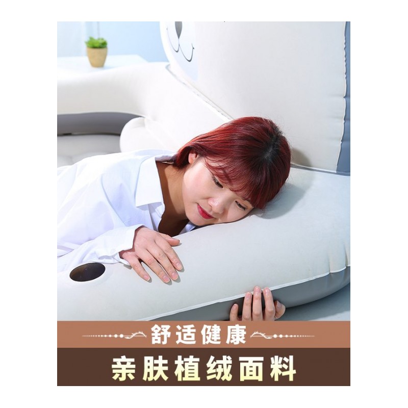 [] 卡通充气床垫双人家用气垫床加厚单人便携床午休冲气床