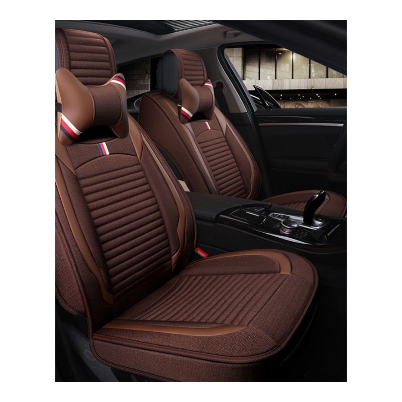 大众朗逸2015款 1.6L 自动舒适版夏季专用汽车坐垫亚麻布艺座椅套