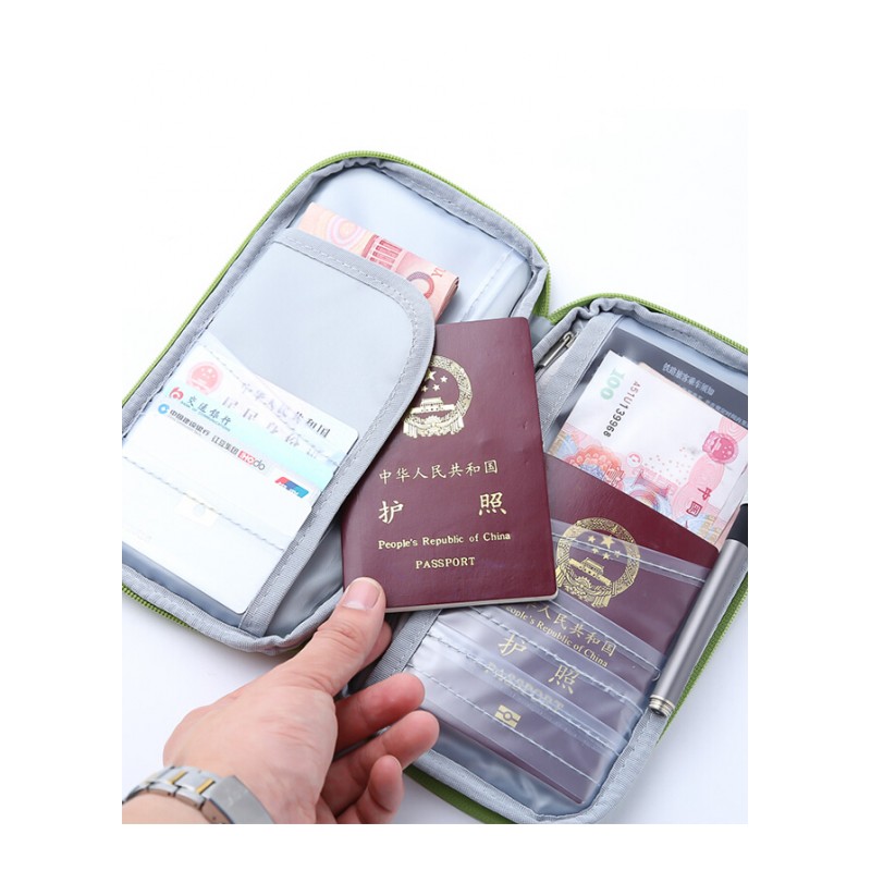 户外出国护照夹护照包多功能袋旅游卡包钱包旅行牛津护照包