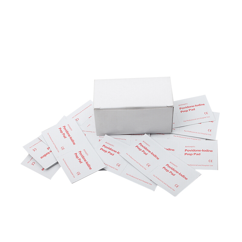 户外一次性消毒碘酒片用品急救应急包伤口碘伏片消毒片套装一盒100片 100片