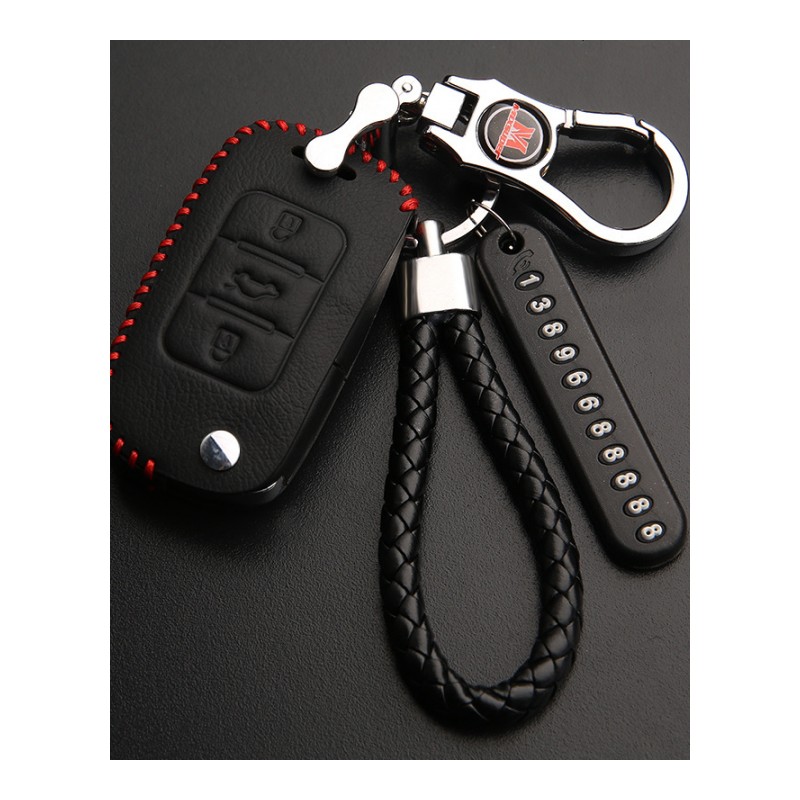 五菱宏光S3钥匙套2018款豪华型S1尊享型专用汽车真皮遥控钥匙包扣