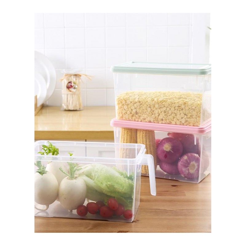 冰箱收纳盒抽屉式保鲜盒整理盒厨房食品收纳塑料盒子透明食品盒