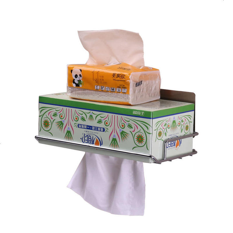 Enyakids双庆创意吸盘纸巾架卫生间纸巾盒厨房纸抽盒浴室抽纸架厕所抽纸盒