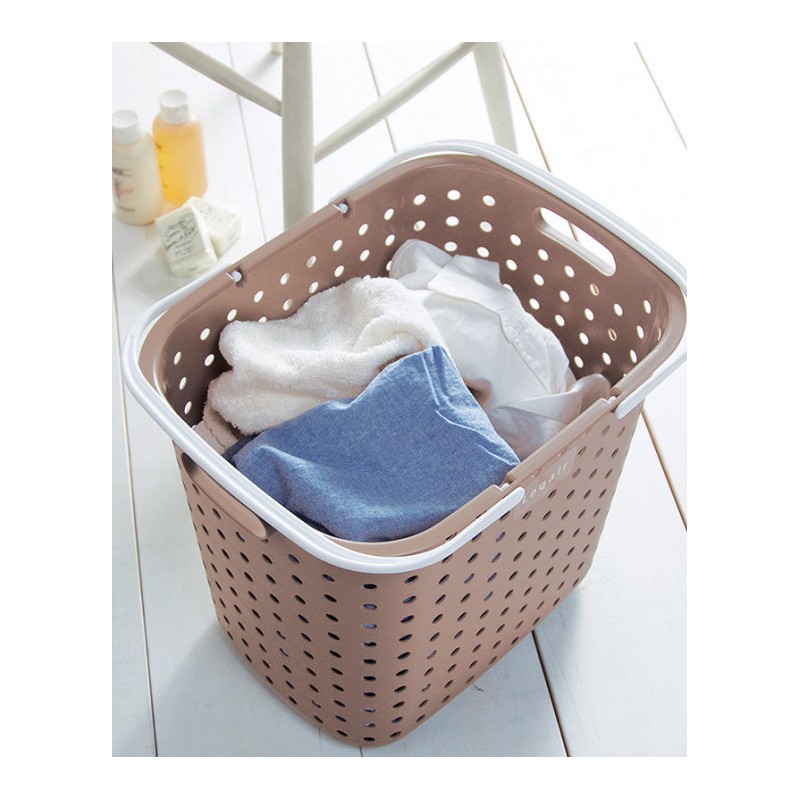 EnyakidsJEJ日本进口分类洗衣篮脏衣篮塑料玩具收纳筐衣服框衣篓筐污衣篮
