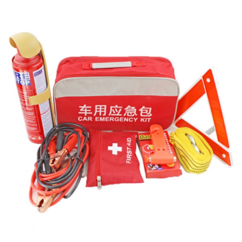 户外汽车应急救援包工具箱套装车载应急包急救包7件套车用工具包