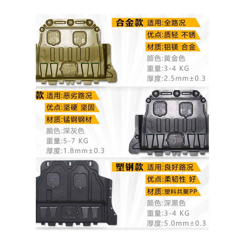 福特福睿斯底盘动机原装护板装甲福睿斯动机底盘下护板专用SN7643