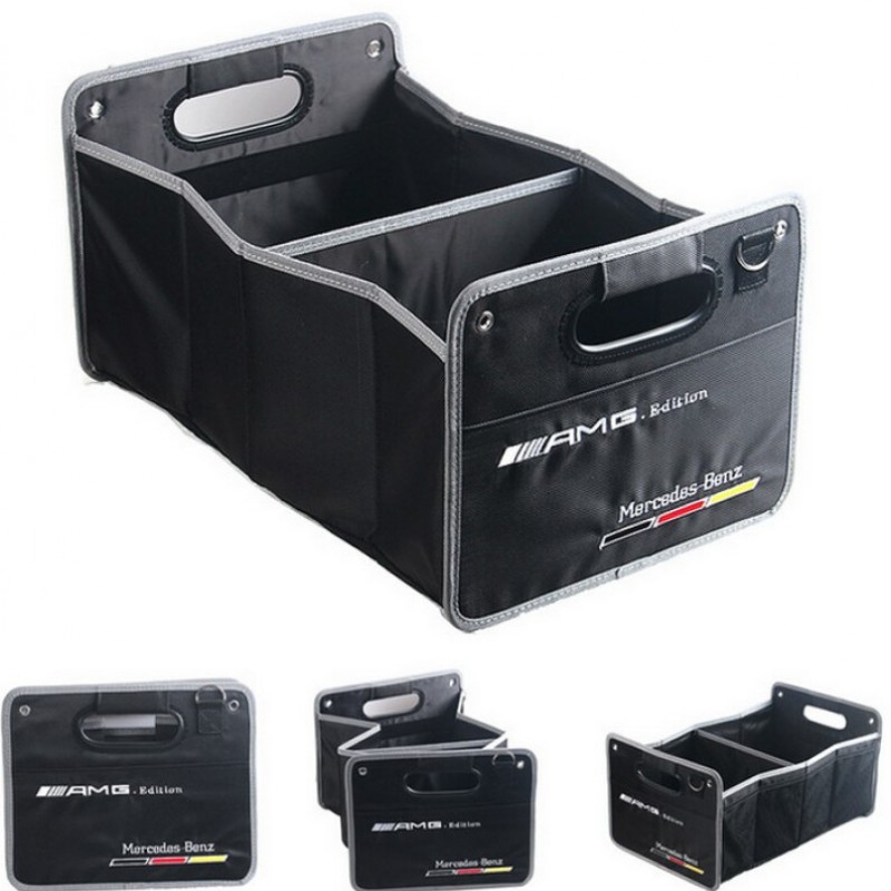 专用于奔驰GLC级GLA级新C级车载用品储物箱杂置物箱后备箱整理盒