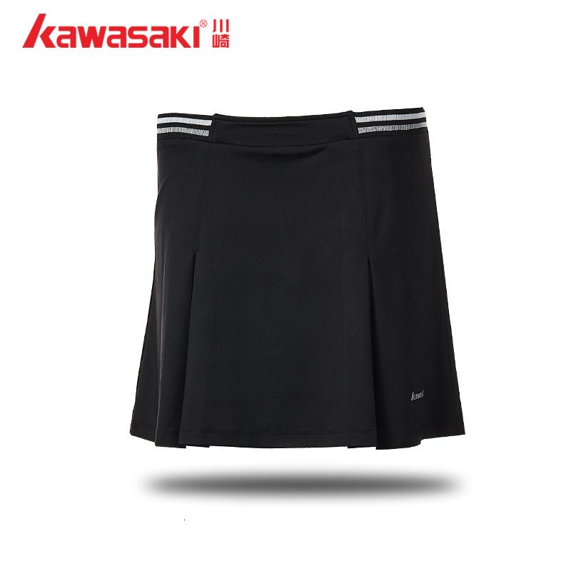 川崎(KAWASAKI)2018新款羽毛球服运动短裙女针织透气速干网球乒乓球下装夏季