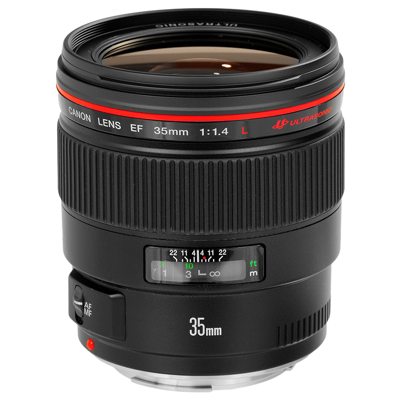 [二手95新]佳能(Canon)EF 35mm f/1.4L USM 红圈广角镜头1代