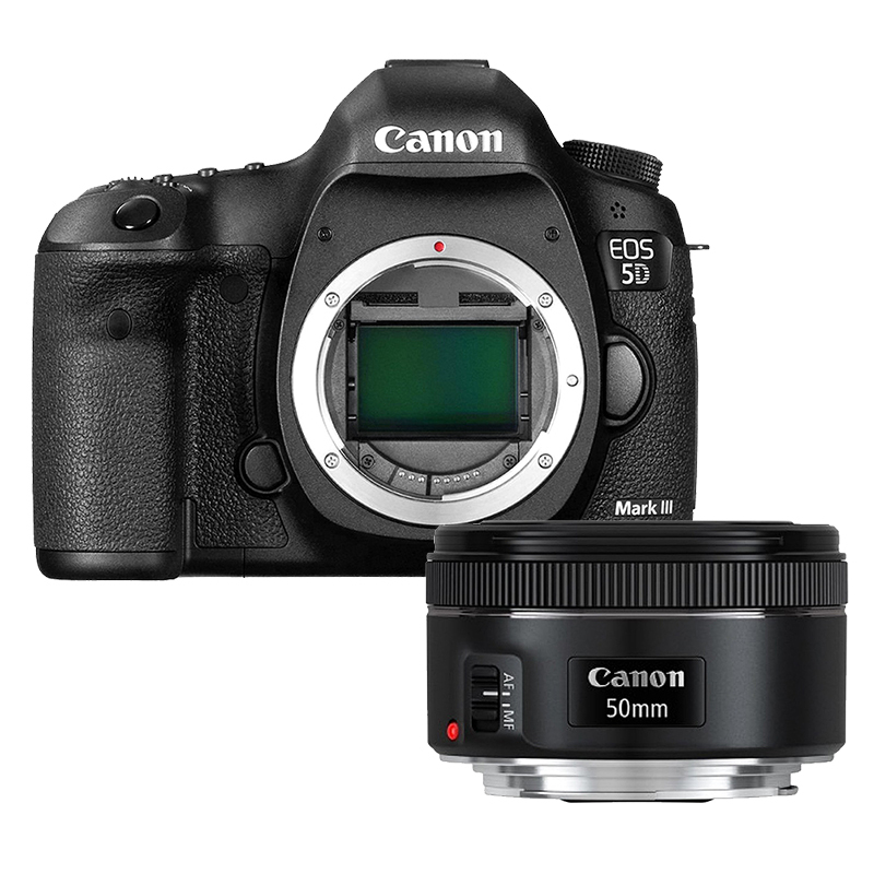 [二手95新]佳能/Canon 5D3+50mm定焦[套机] 5D Mark III全画幅单反 数码相机