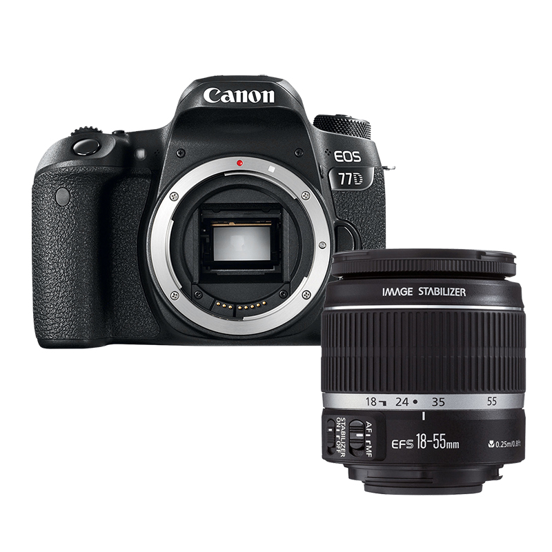 [二手95新]佳能/Canon EOS 77D+18-55mm STM 镜头 数码相机 中高端数码单反相机[套机]