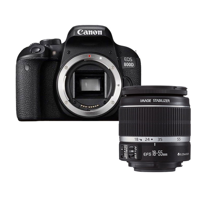 [二手95新]佳能/Canon 800D+18-55mm  STM APS画幅单反相机 [套机]