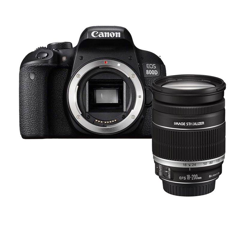 [二手95新]佳能/Canon 800D+18-200mm APS画幅单反相机 [套机]