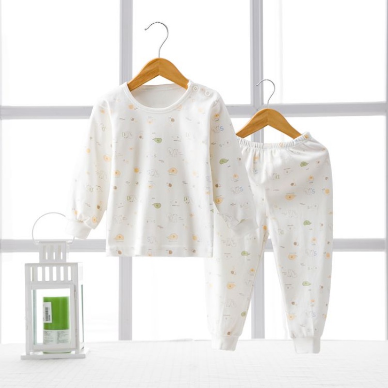 [促销][A类]0-3岁婴儿内衣纯棉儿童秋衣秋裤套装男童女童棉毛衫服睡衣