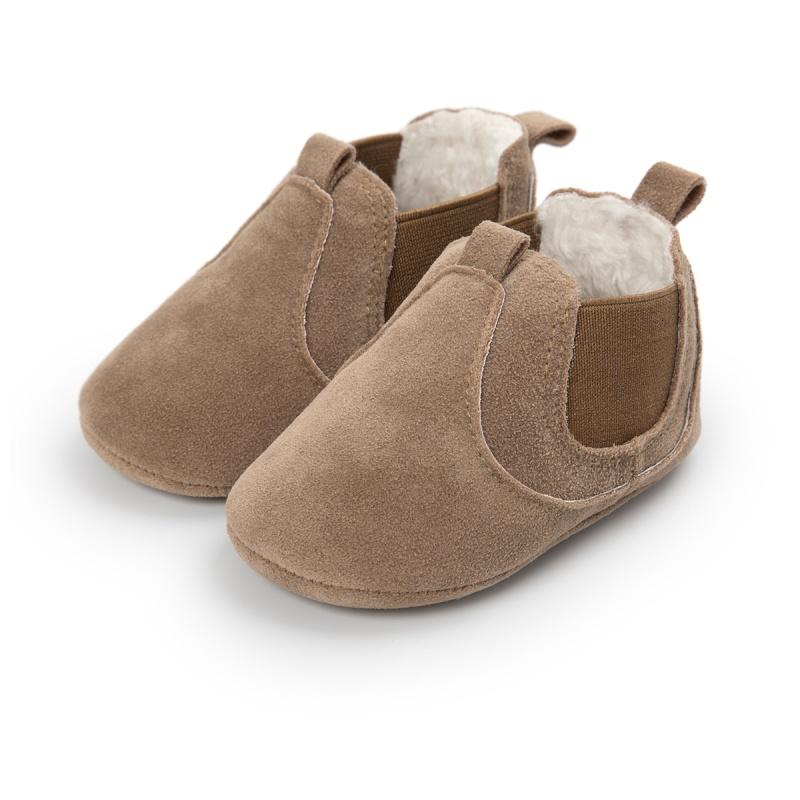 [促销]秋冬季0-1岁男女宝宝鞋子3-6-12个月加绒保暖软底防滑婴儿学步鞋
